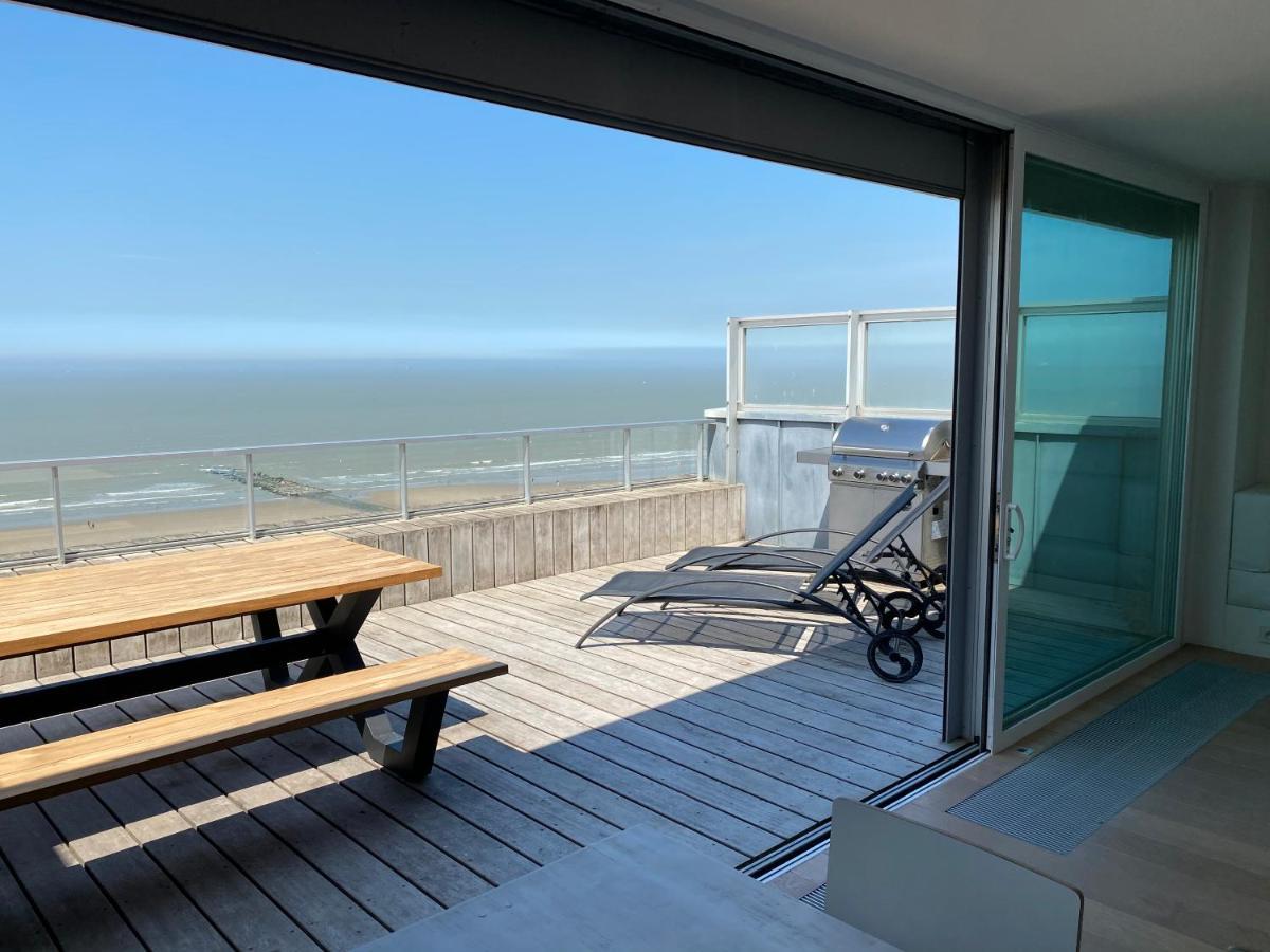 Penthouse Sea-Loft Blankenberge, Uniek Zeezicht, Luxeloft Met 40M2 Terras! Apartment Exterior photo